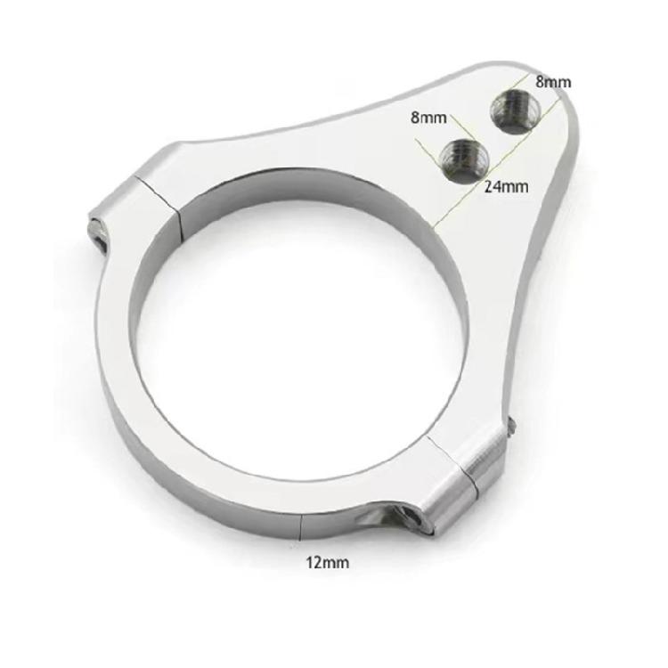 Motorcycle Aluminium Steering Damper Fork Frame Mounting Clamp Bracket 30-60mm Steering Damper Bracket Fork Clamp