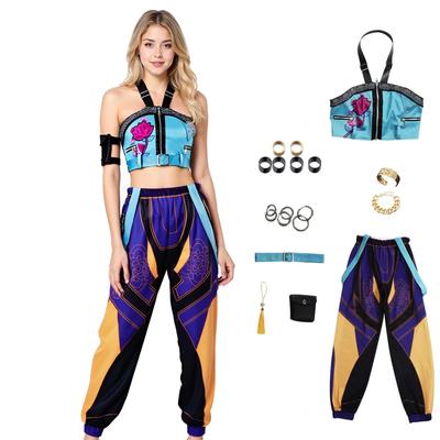KPop  Demon Hunters Costume Zoey Rumi Mira Cosplay Pop Singers Womens Halloween Outfits with Accessories