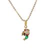 Exquisite DIY Cartoon Zircon Princess Pendant Necklace for Women