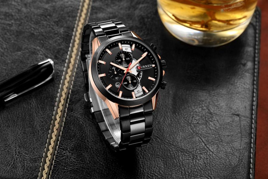 Zegarek Męski Curren 8325 (Zc021B) - Chronograf