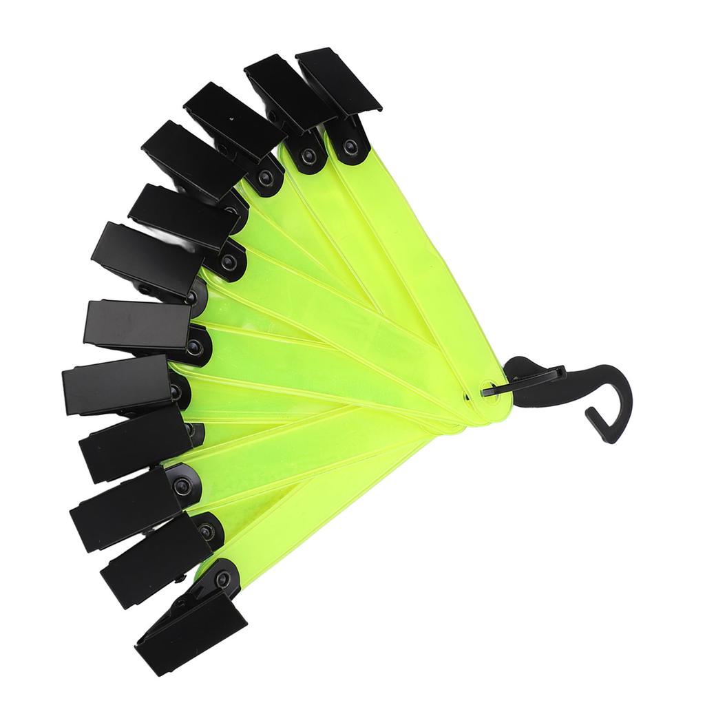 12PCS High Visibility Trail s with Clips Reflective Tree Tacks for Hiking Hunting Outdoor