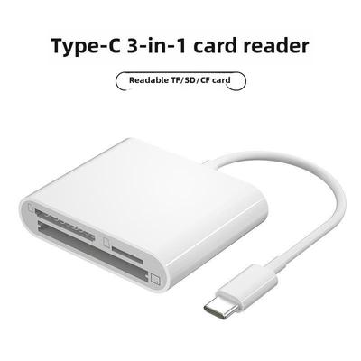 Cititor de carduri USB-C 3 în 1: De la tip C la TF, SD, CF pentru Apple, telefon și computer