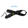 DG 1121 Guitar Strap for Electric Acoustic Guitars Adjustable 32 54inch Black Nylon Straps with Artificial Leather Ends