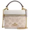 Ava Coated Canvas Crossbody Handbag Mini Women's Sand & Chalk CY732-IMXDM