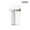 600ML Salad Oatmeal Cup Breakfast Double Cup Cereal Nut Yogurt Container Set With Dressing Holder Fork Meal Preparation