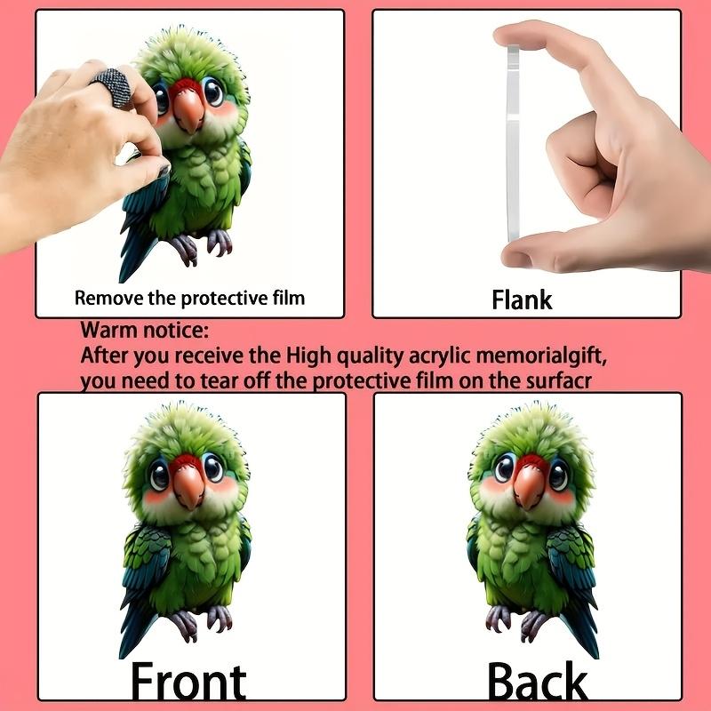 2/3pcs Acrylic Cartoon Animal Panda 2d Chain Pendant Schoolbag Accessory Key Chain Rearview Mirror Pendant Home Decoration Gift