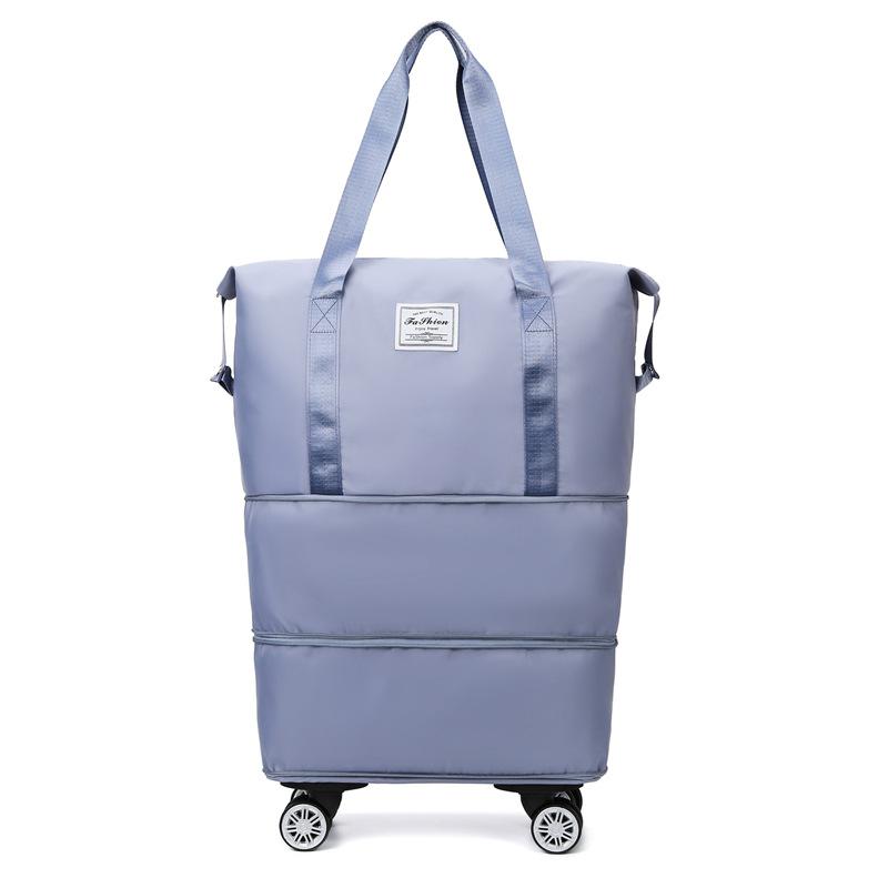 Oxford Cloth Large Capacity Travel Bag Dry Wet Separation Storage Business Travel Luggage Bag Detachable Universal Wheel