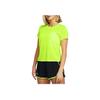 Under Armour Solid Fit Crew Neck Short Sleeve T-Shirt Women Tops Lemon-Yellow 1382434-731