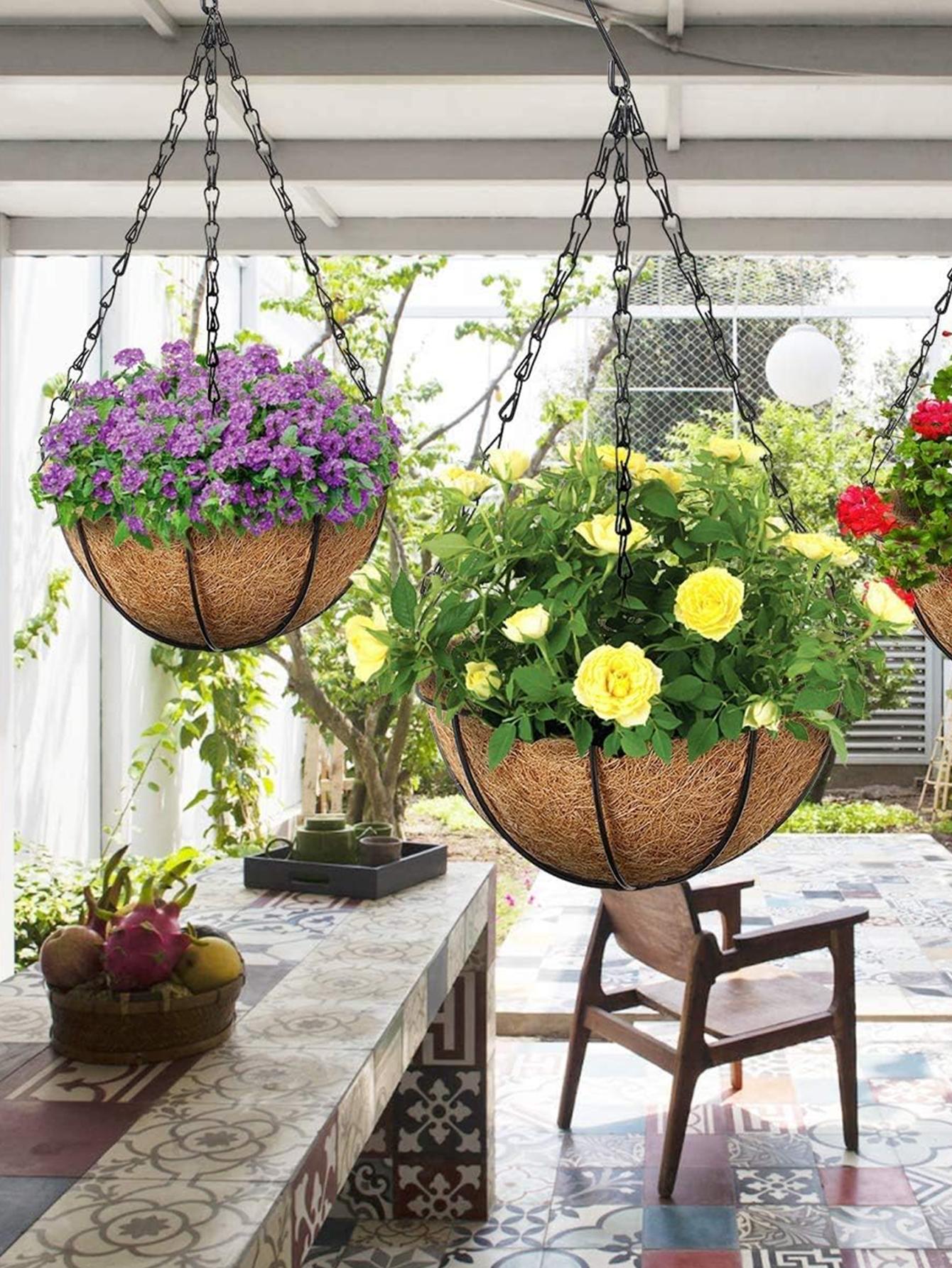 

Подвесные корзины, цепи 14 дюймов, 3 провода, подвесные цепи, вешалка для цветочных горшков, сменные вешалки для растений, кашпо и фонари