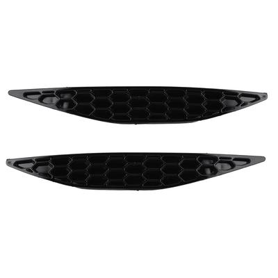 2 ks lesklé černé zadní nárazníkové odrazky Honeycomb Delete Sada Pasuje na MK7 2013‑2016