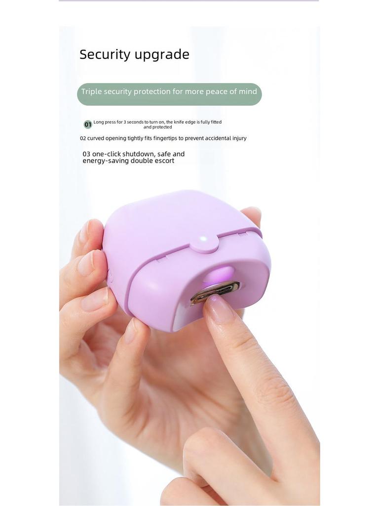 Plně automatický elektrický zastřihovač a bruska na nehty pro dospělé, kojence a seniory