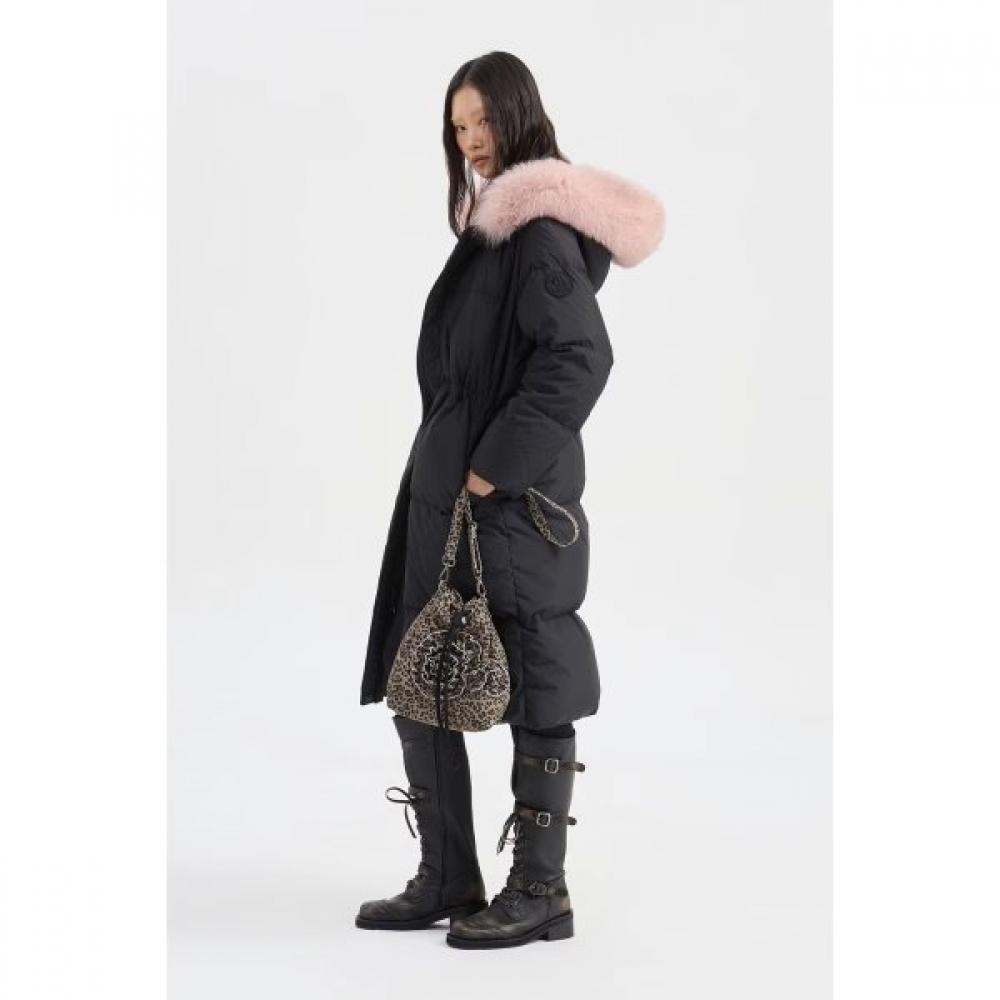 Lucky Chouette Long Down Jumper Black Lqucw25400