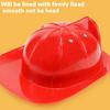 Firefighter Helmet Toy Stimulated Firefighter Helmet Children Cosplay Helmet Educational Thickened Firefighter Badge Helmet Toy