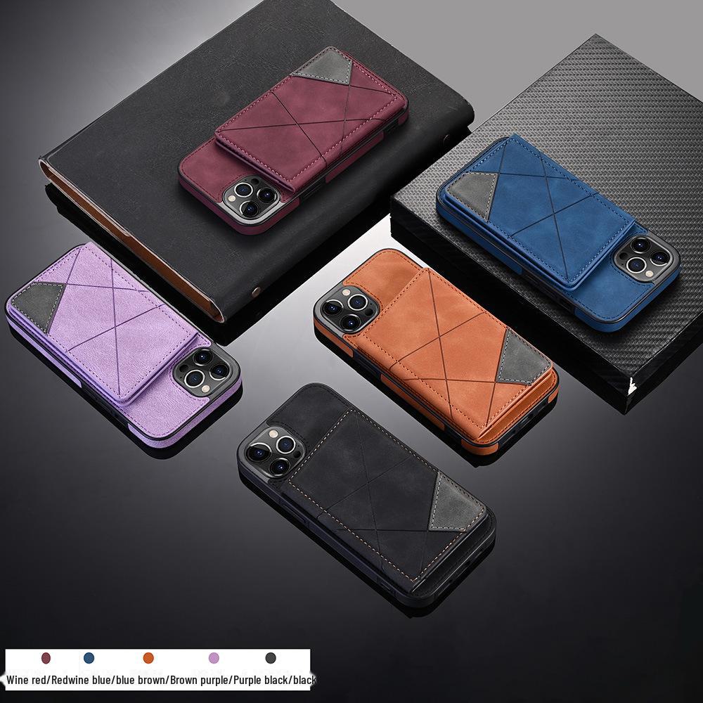 Premium Leather Phone Case for iPhone 13 Pro Max and Samsung S22 - Multi-functional and Protective Apple Skin-feel Design