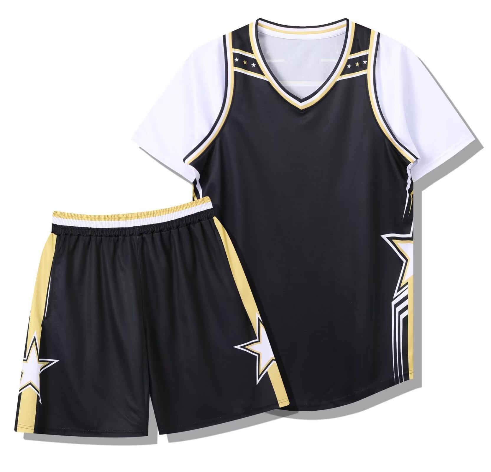 

283 American Fake Two-Piece Set, Basketball Jersey Set, Adult Men S And Women S Print Jersey, With Pockets On Both Sides 3Xs-4Xl 3XS/120
