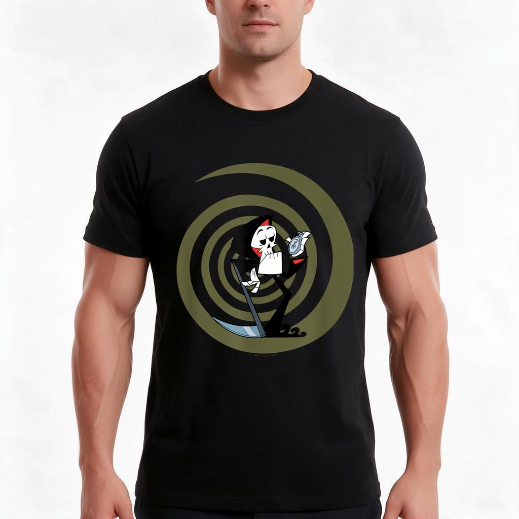 The Grim Adventures Of Billy Unisexdy Grim Tshirt Summer Casual Cotton Tee Oversized Streetwear Tops Vintage Graphic Print