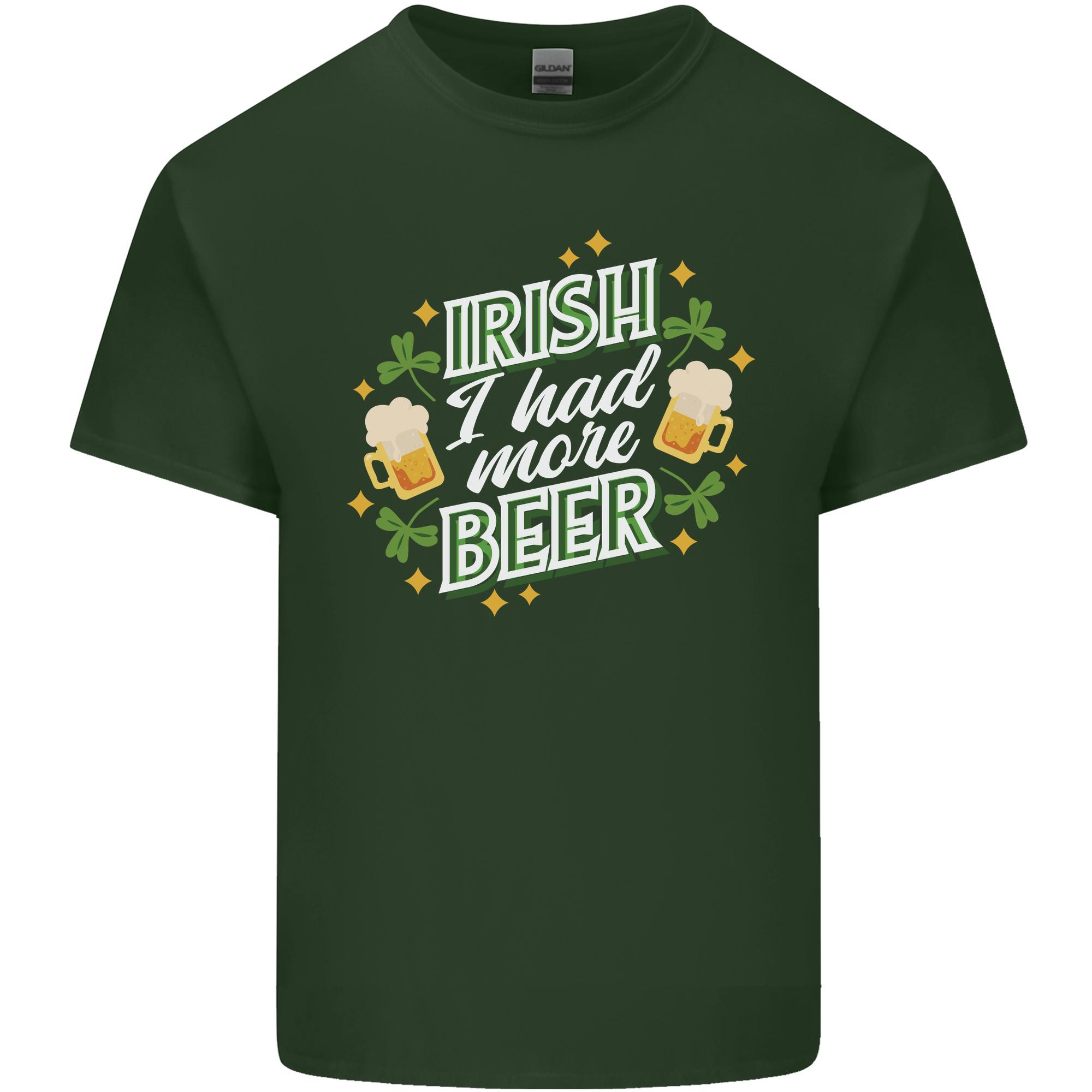 Irish More Beer Funny St Patricks Day Unisexs Light Cotton TShirt S