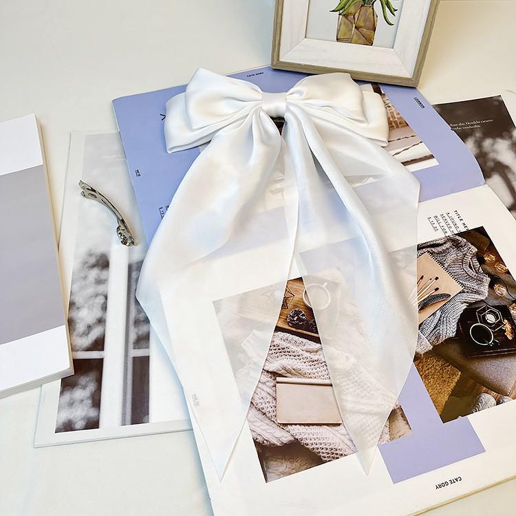 Red Bow Hair Clip Ribbon – European & American JK Style Duckbill & Spring Back Clip