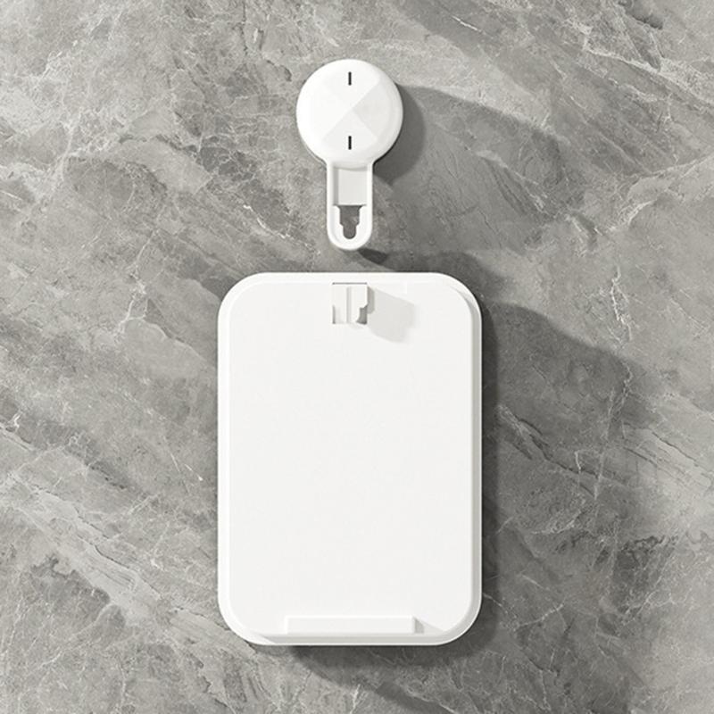 Diseños de fácil instalación Espejo con ventosa Accesorio portátil Conveniente para el baño y la ducha Sin diseño antivaho