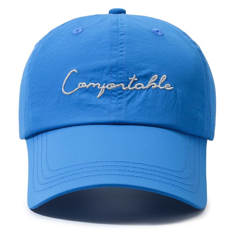 Spring Summer Thin Quick-Drying Candy Colored Baseball Cap Female Letter Sunshade Cap