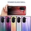 Etui ze szkła hartowanego z gradientem dla Xiaomi Redmi A5 A3 A1 + Redmi Turbo 4 3 Redmi 14C 13 13C 12 12C 11A 10C 10 Błyszczący tył