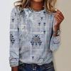 Trendy Women's Round Neck T-shirt 3D Digital Printed Long Sleeved T-shirts