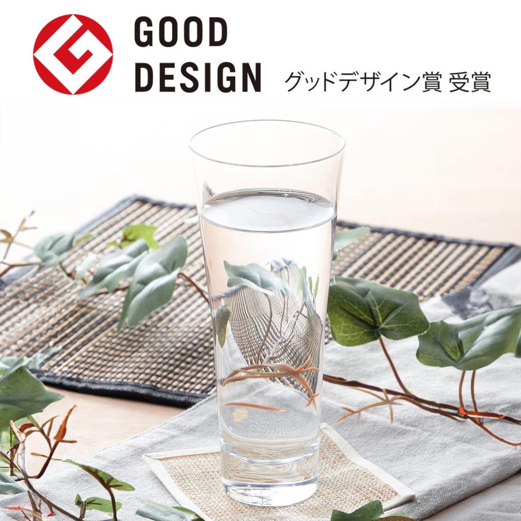 Toyo Sasaki Glass Tumbler Glass Odin Tumbler 310ml Set of 6 Made in Japan Dishwasher Safe Unbreakable Good Design Award Glass Cup Beer Glass Highball