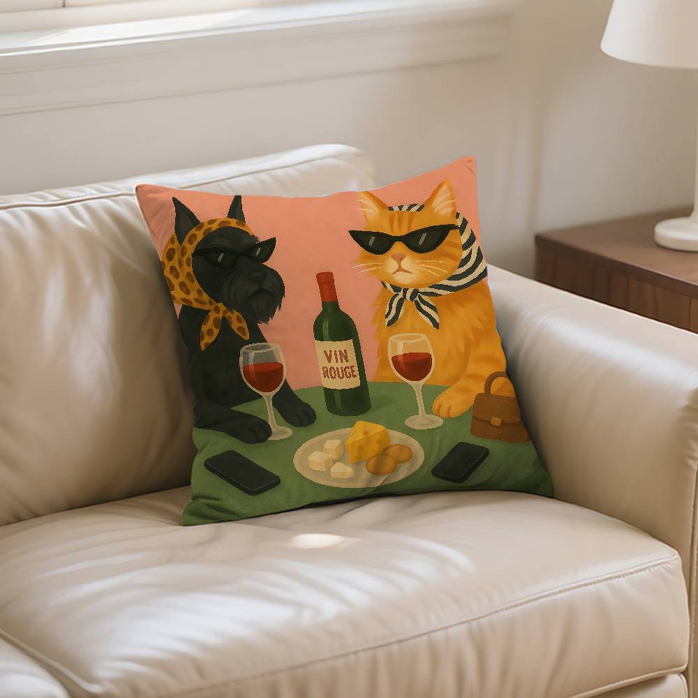 Henri Matisse Cat Pillow Case Throw Pillow Cover Nordic Vintage Style Cushion Covers Home Living Room Sofa Couch Seat