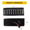 2 Stück LED Kennzeichenbeleuchtung für Mazda Miata MX-5 2006-2015 Roadster MK III (NC) Fiat 124 2017-up 12V LED Kennzeichenleuchte