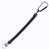 1Pc Tactical Retractable Spring Elastic Rope Portable Fishing Lanyards Outdoor Hiking Camping Carabiner Anti-Lost Phone Keychain