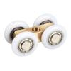 Home Improvements 20mm Roll Size Copper Castors Reinforced Bearings Easy Installation High Strength For Glass Doors