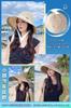 UV Protection Hat for UV Wide Small Face Chin Sun Easy to Adjustable Beautiful Actress Scala Hat [ARSZHORSVS] Women, Protection, Brim, Effect, Strap,