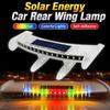 Mini Car Rear Wing Lamp Solar Energy Car Ambient Lighting Trunk Warning Light  Car Exterior Trim