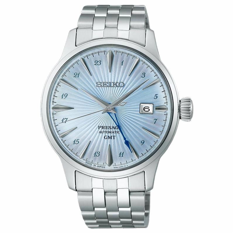 

SEIKO 50-meter waterproof taste automatic/manual mechanical movement Steel Strap 40.5mm men s watch blue dial SSK037J1