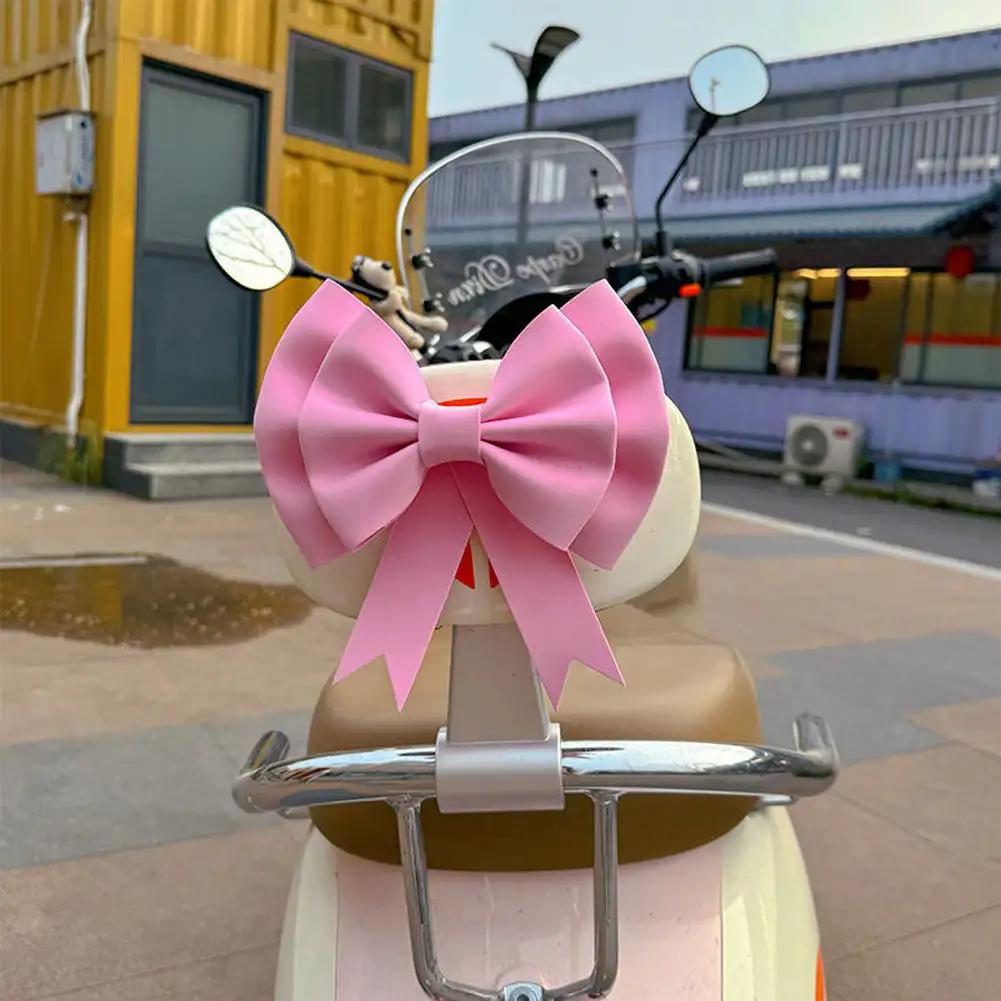 Car Motorcycle Body Helmet Decoration Electric Bike Rear Mirror Ornament PE Bow For Motocross Full Face Off Road Helmet Sticker