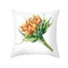 Thanksgiving Day Yellow Pumpkin Sunflower Digital printing short plush pillow covers for sofa office cushion cover home goods
