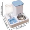 Automatic Cat Feeder and Water 2 In 1 Non-Slip Pet Bowl Portable Automatic Feeders Pet Food and Water Dispenser for Cat Dog Bowl