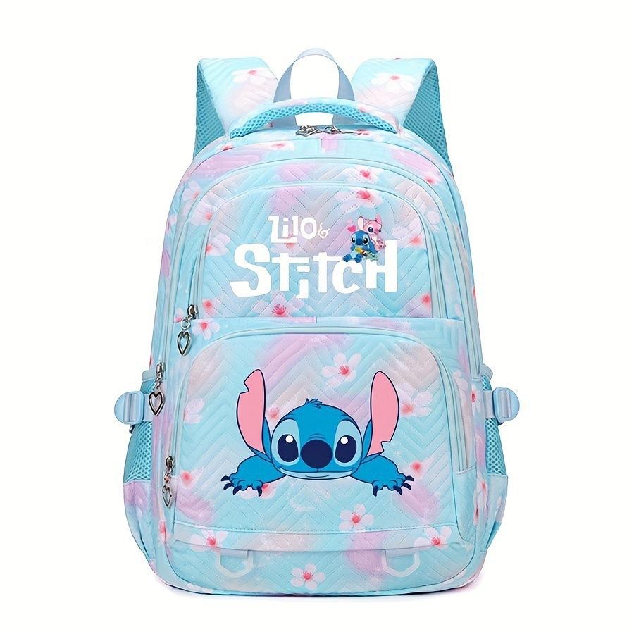 Stitch Student Backpack for Boys Girls Colorful Stylish School Bag Large Capacity Breathable Versatile
