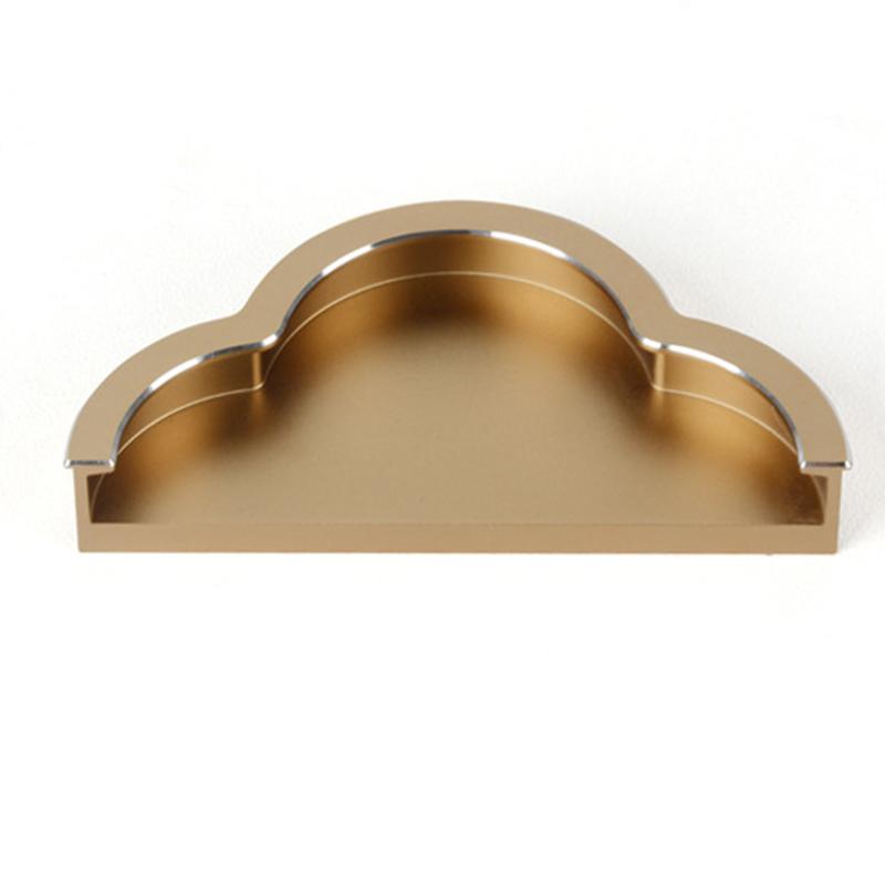 1 шт. Встроенная ручка для дверцы шкафа, скрытая ручка, алюминиевая ручка для выдвижного ящика шкафа, встроенная скрытая кнопка, яркая боковая ручка.