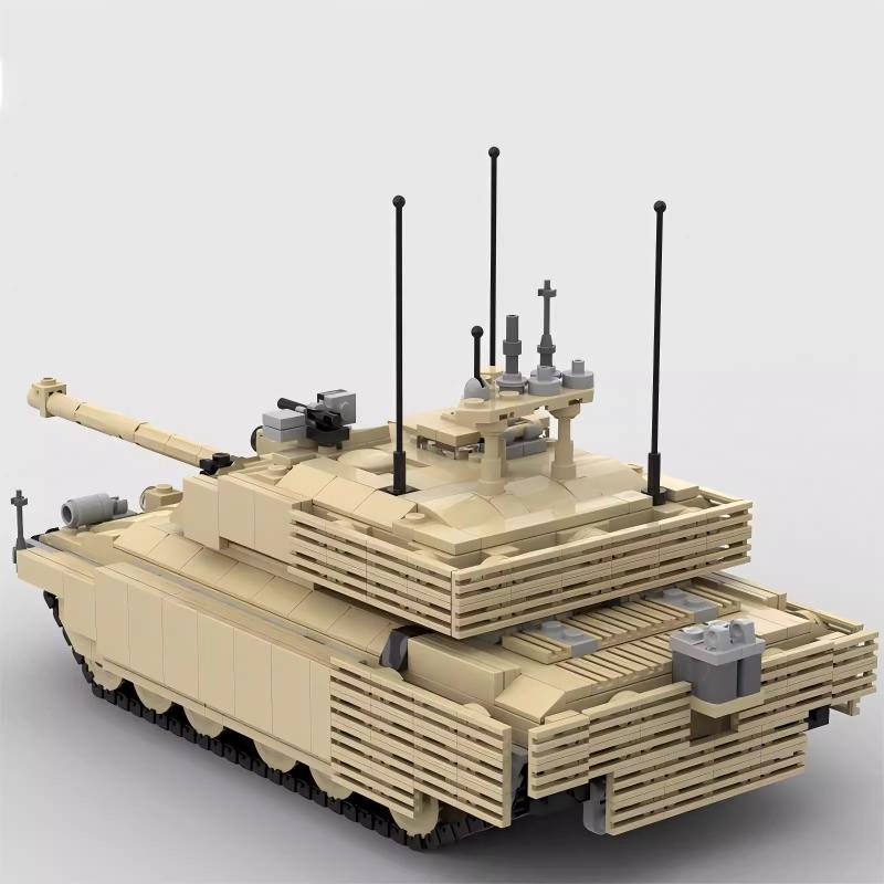 MOC Modern Military War Equipment Building Blocks Set Challenger 2 Main Battle Tank Model DIY Kids Assembly Toys Birthday Gifts