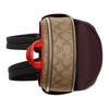 Coach Court 19 klassischer Lesebrillen-Rucksack für Damen mit doppeltem Reißverschluss, beschichtetem Canvas und Glattleder, silber und khakifarben