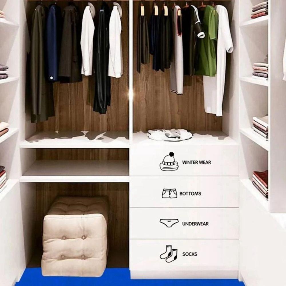 Raumwand Verschönerung Dekoration Kleider Klassifizierung Kleiderschrank Logo Aufkleber Wandaufkleber Aufkleber