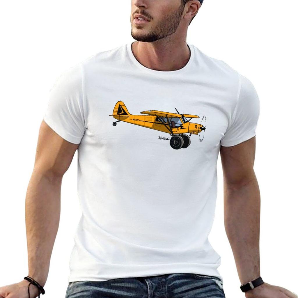 Pa 12 Piper Cub Gelbes T-Shirt T-Shirts Für Unisex Grafik-T-Shirts Unisex T-Shirts Für Unisex Anime T-Shirt T-Shirt