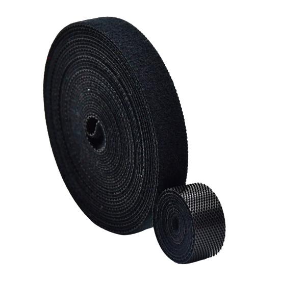 

16,4 фута Подвязка для растений Садовая лента Многоразовая застежка-липучка Двусторонняя подвязка для поддержки растений для вьющихся 5 m чёрный