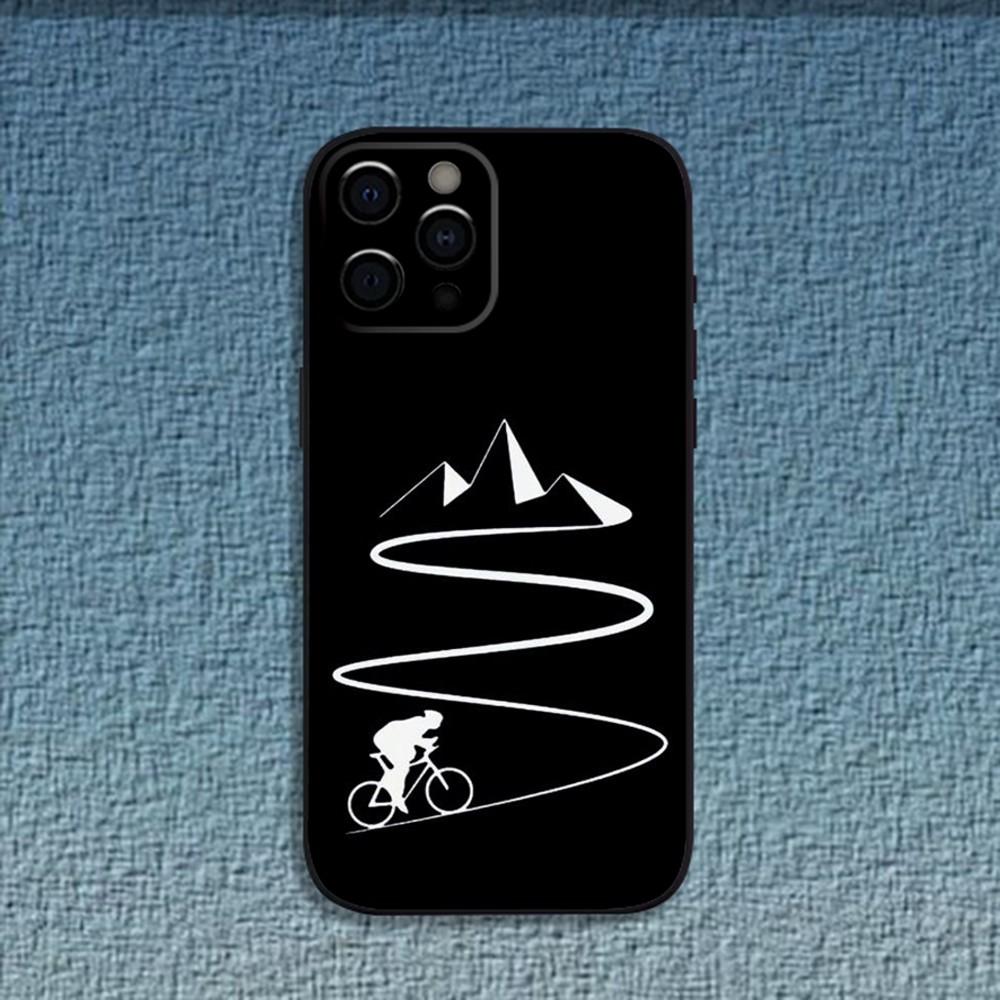 

Чехол для телефона с изображением Велосипедной тренировки Tour De France Для iPhone 16,15,14,13,12,11,Pro,X,XS,Max,XR,Plus,Mini Мягкий Черный Чехол iPhone12