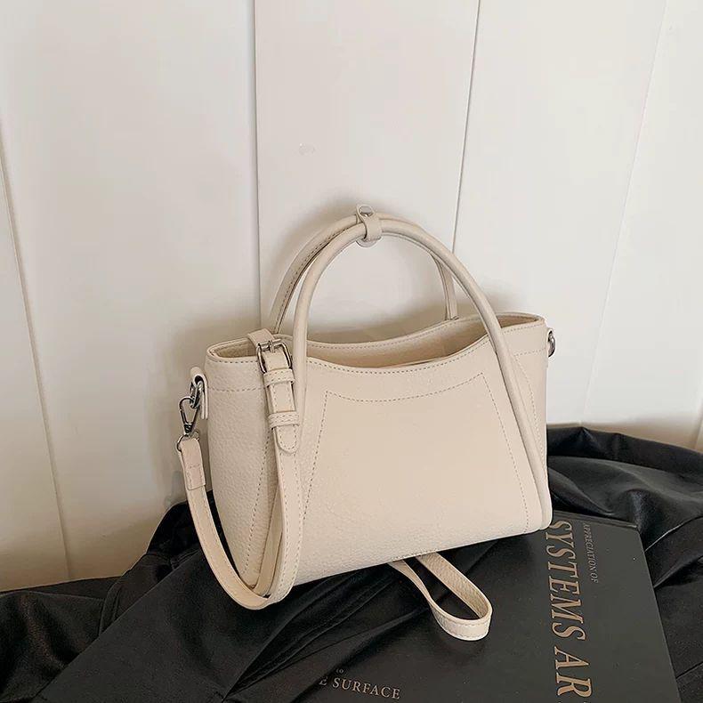 Damen Eimerhandtasche im koreanischen Stil für Frühling 2025 - Vielseitige Hand-Trage-Tasche - Lässige Schultertasche für den Arbeitsweg