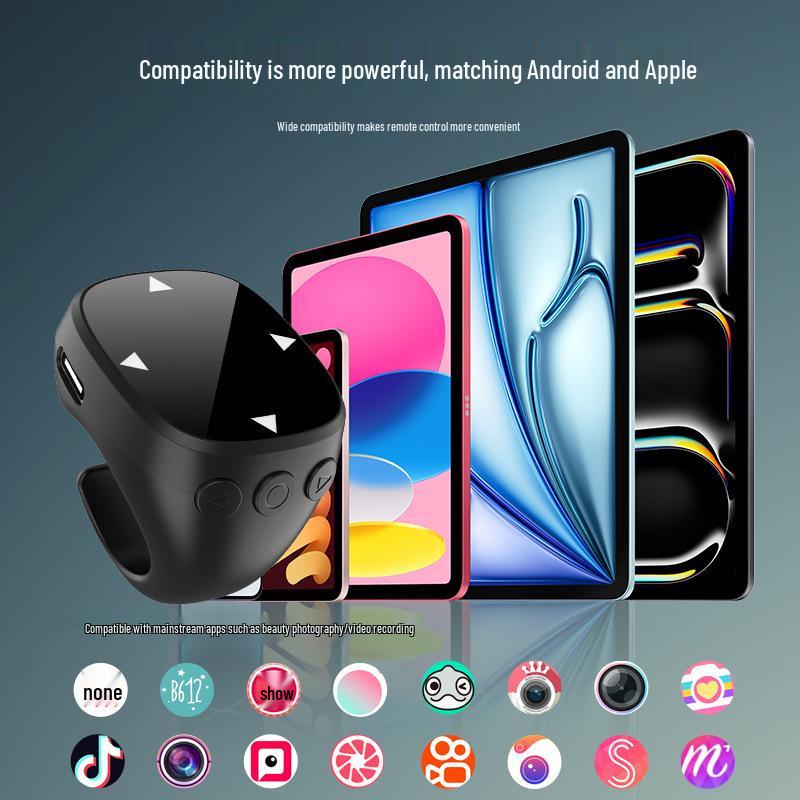 Bluetooth Touchscreen Ring-Fernbedienung: Multifunktionsmaus für Telefon, Videosteuerung, Seitenwechsel und Fotoaufnahme