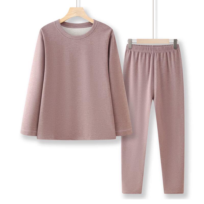 Minimalist Solid Color Long-Sleeved Leisure Set for Seniors
