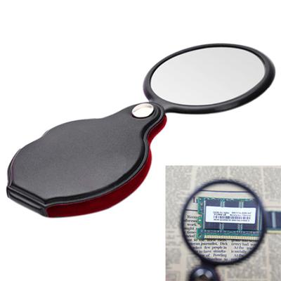 Slim Thin Reading Pocket Magnifying Glass 60mm 6x Loupe Folding Magnifier
