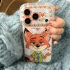 Nick and Judy Cartoon Epoxy Case for iPhone 14/13 Apple 17/16/15 PRO MAX - Anti-Fall Protection